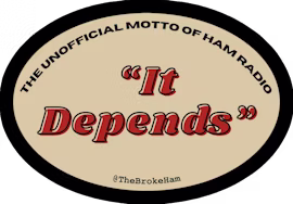 It Depends sticker