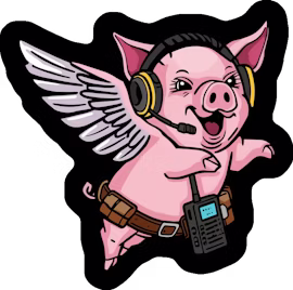 Flying Pig Radio Sticker